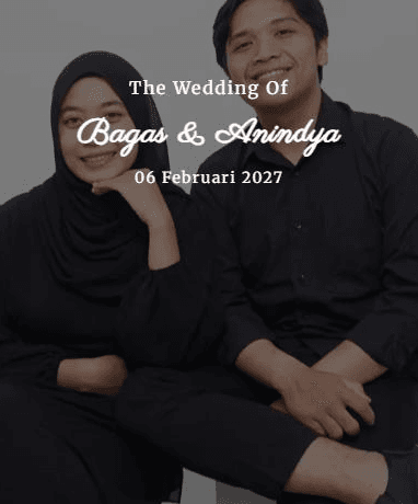 Contoh tampilan Tema 3 — undangan digital Unkah